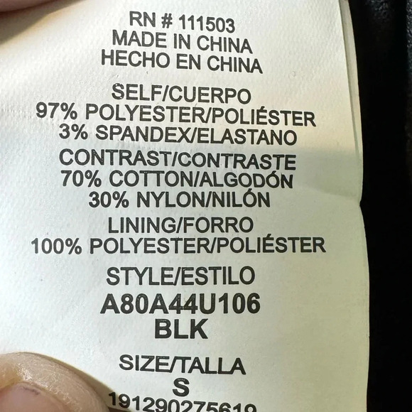 Lily Rose Woman’s NWT Black Dress Size Small Lace on Neckline - Picture 6 of 7